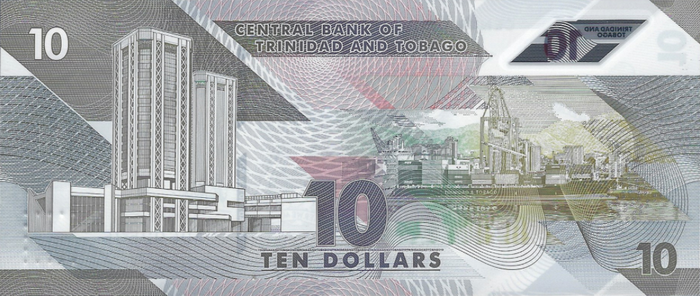 (095) ** PNew Trinidad & Tobago 10 Dollars Year 2020